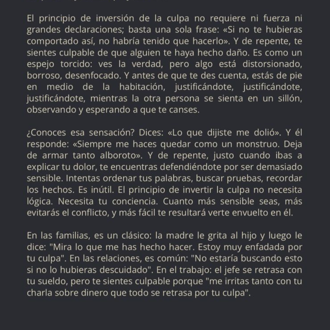 El que entiende la manipulación nunca vuelve a ser víctima.
