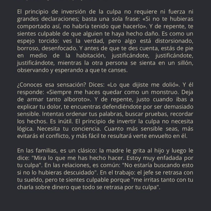 El que entiende la manipulación nunca vuelve a ser víctima.